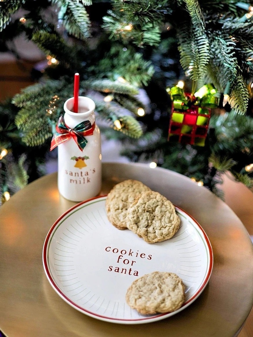 Pearhead Cookies for Santa Plate & Milk Jug Christmas Set NIB